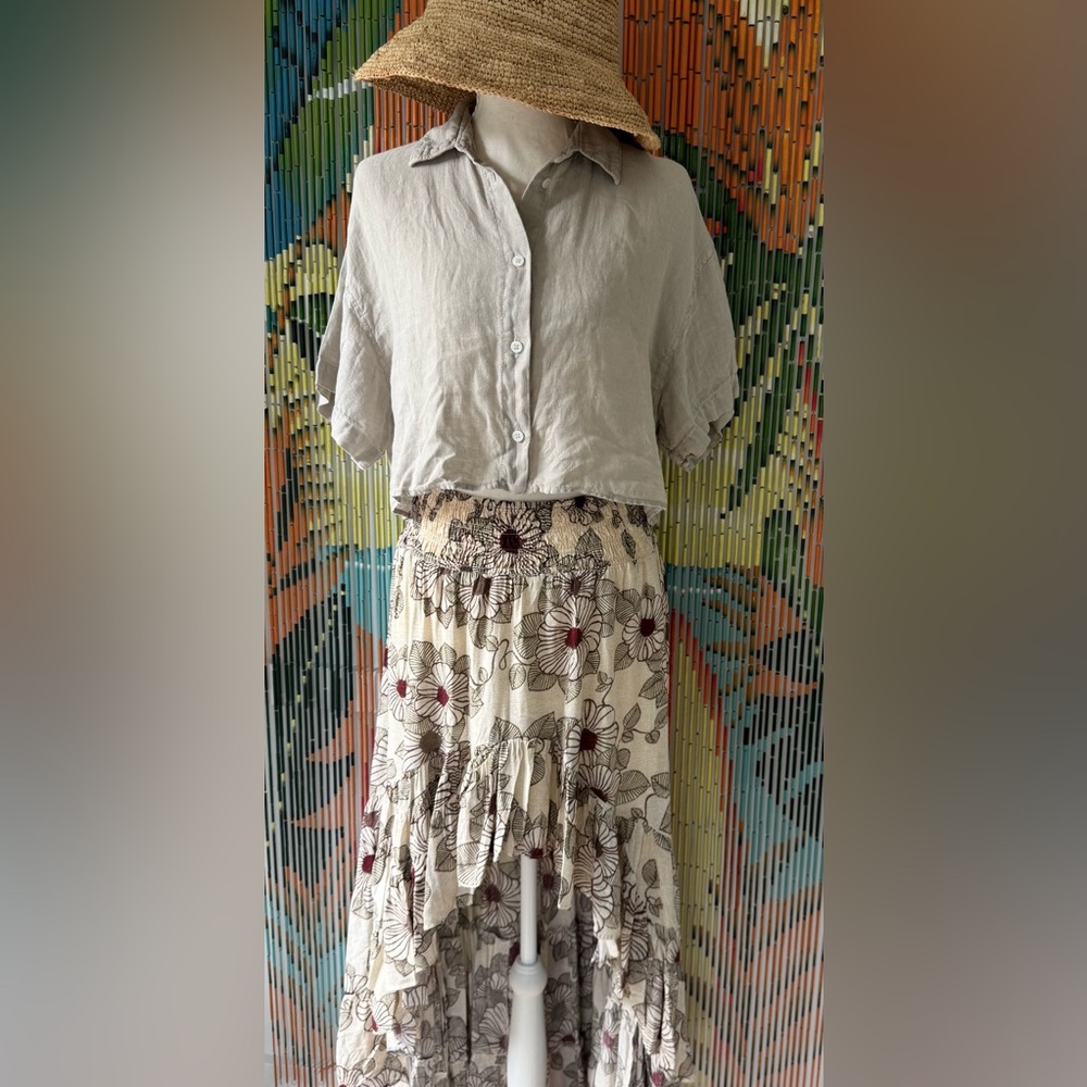 Free People Morning Sun Hi Lo Skirt - Picture 8 of 8